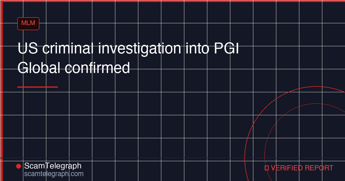 US criminal investigation into PGI Global confirmed