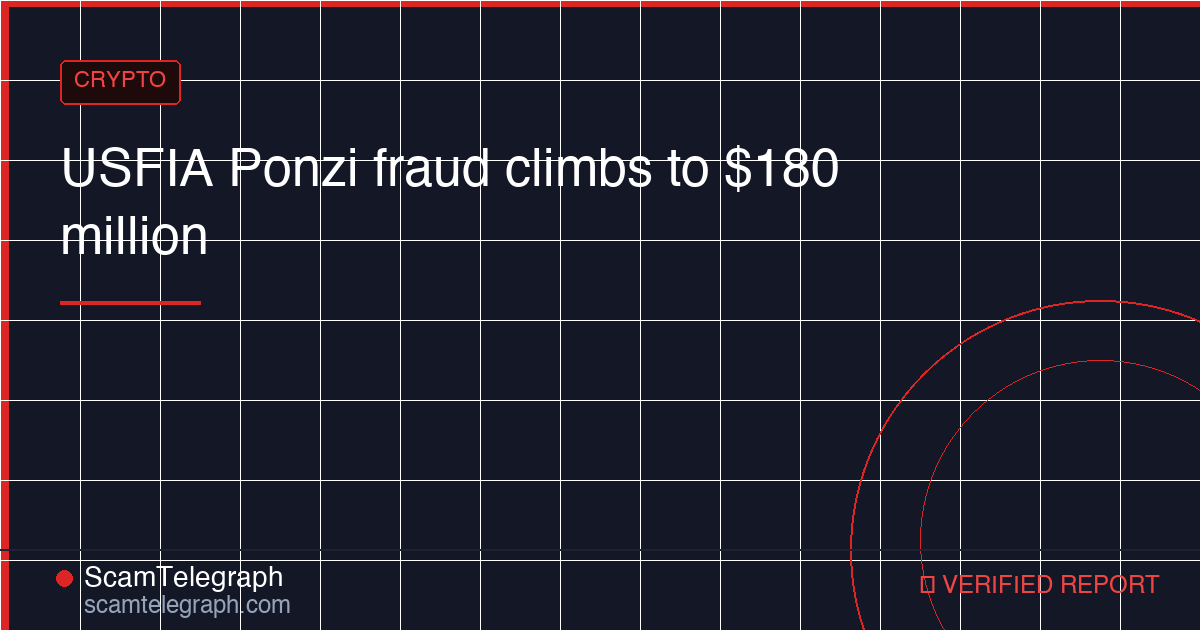 USFIA Ponzi fraud climbs to $180 million