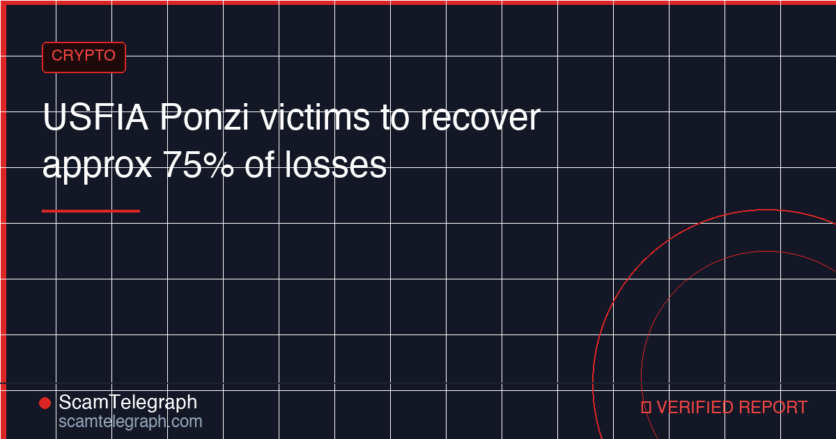USFIA Ponzi victims to recover approx 75% of losses