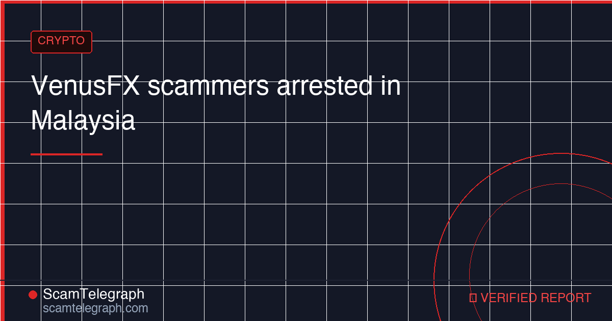 VenusFX scammers arrested in Malaysia