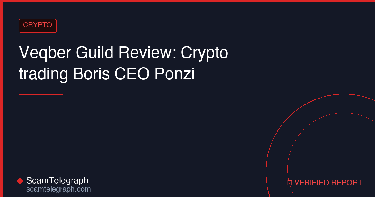 Veqber Guild Review: Crypto trading Boris CEO Ponzi
