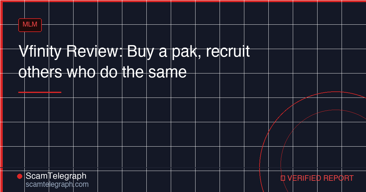 Vfinity Review: Buy a pak, recruit others who do the same