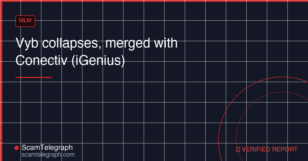 Vyb collapses, merged with Conectiv (iGenius)