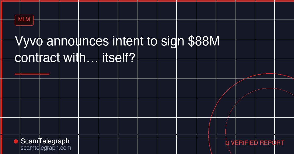 Vyvo announces intent to sign $88M contract with… itself?