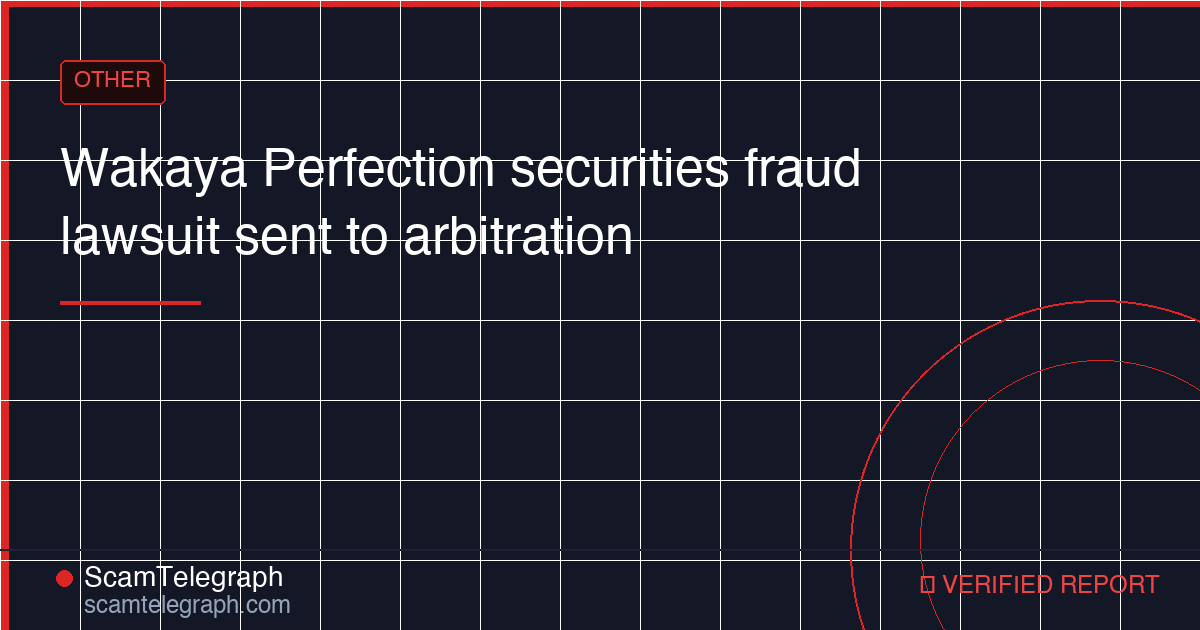 Wakaya Perfection securities fraud lawsuit sent to arbitration