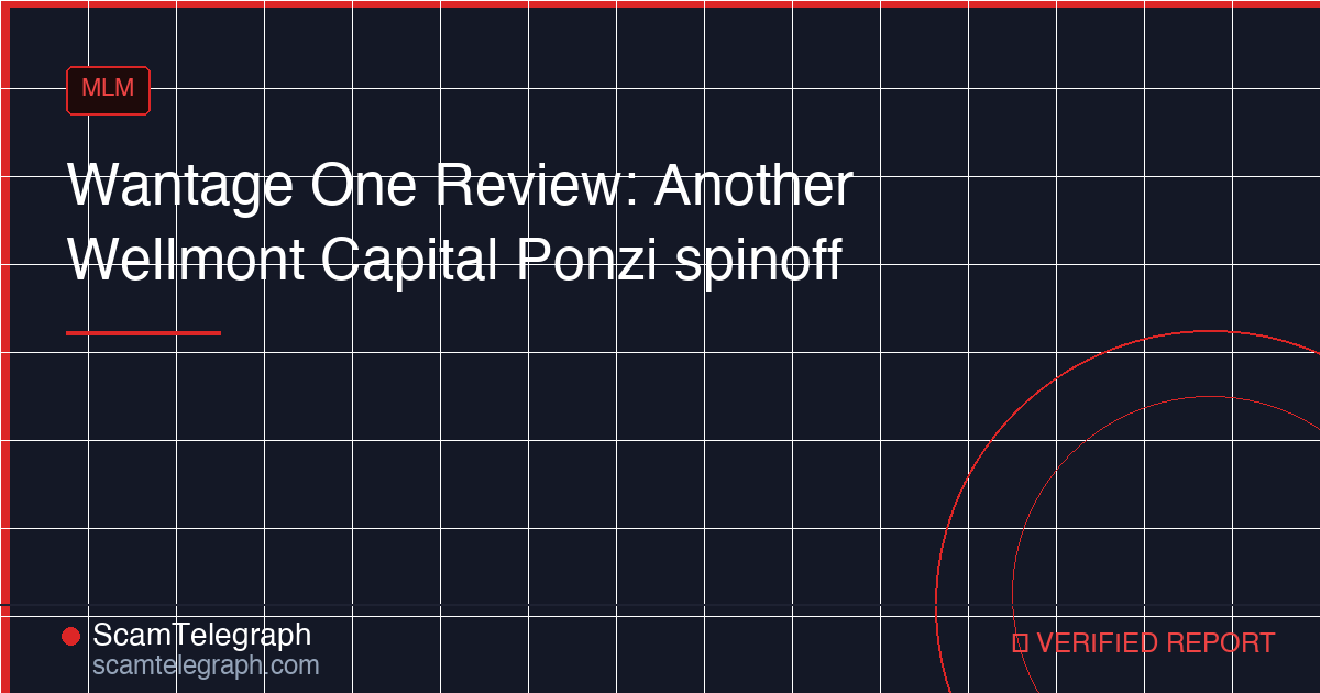 Wantage One Review: Another Wellmont Capital Ponzi spinoff