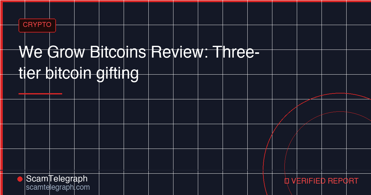 We Grow Bitcoins Review: Three-tier bitcoin gifting