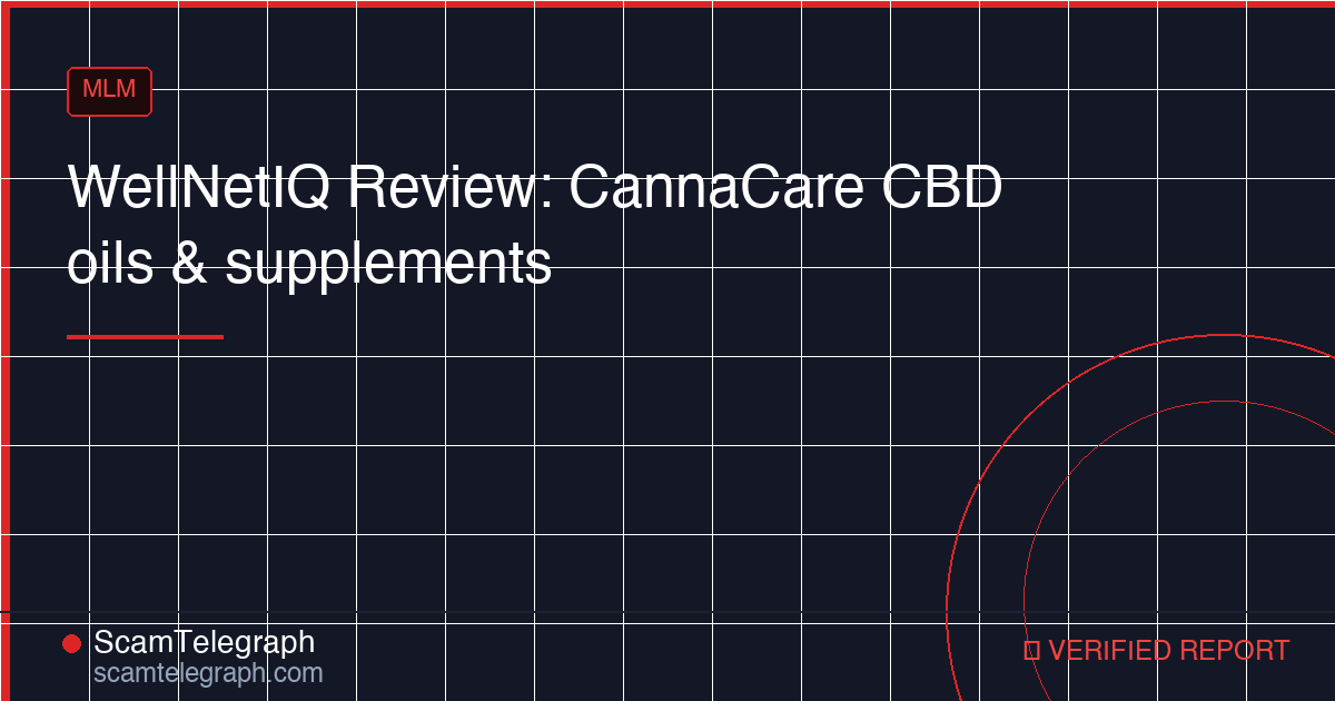 WellNetIQ Review: CannaCare CBD oils & supplements