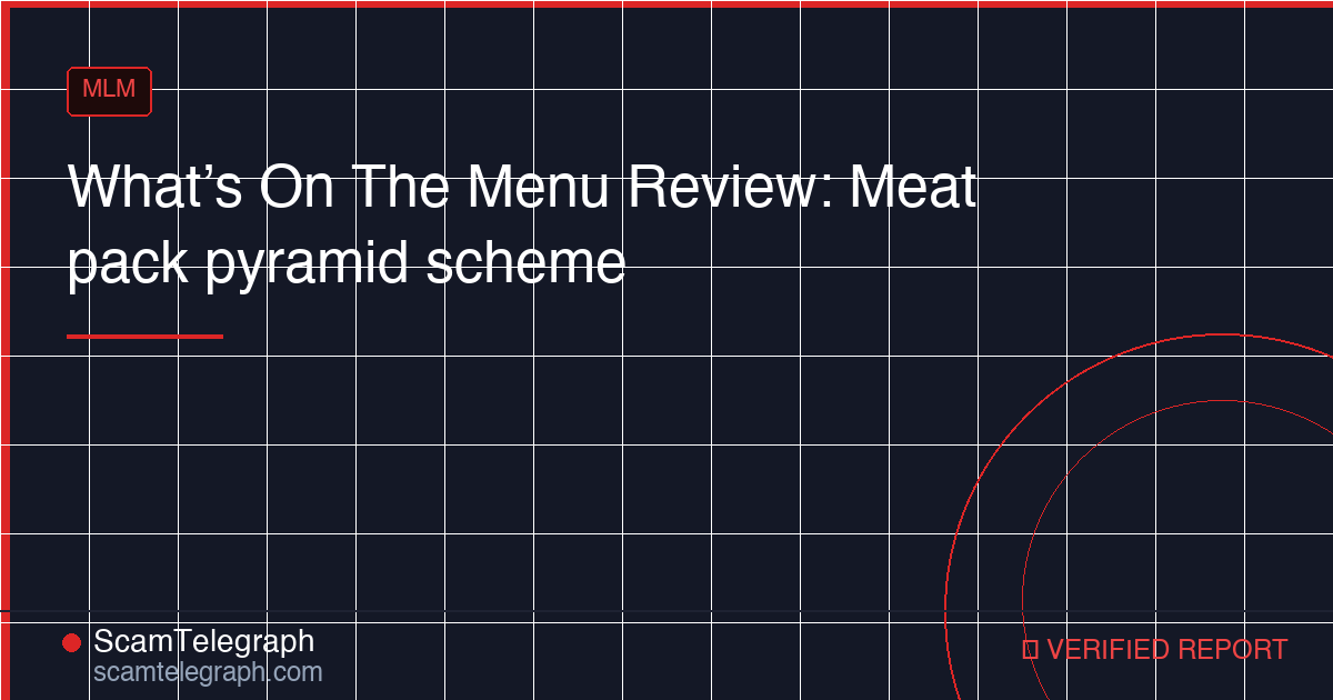 What’s On The Menu Review: Meat pack pyramid scheme