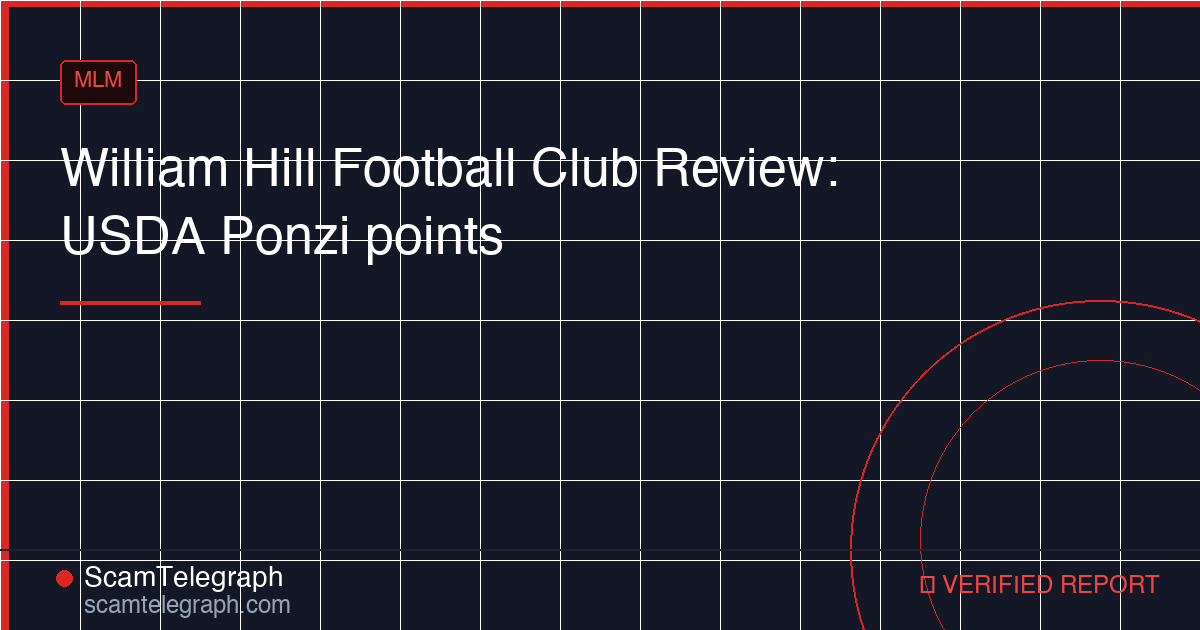 William Hill Football Club Review: USDA Ponzi points