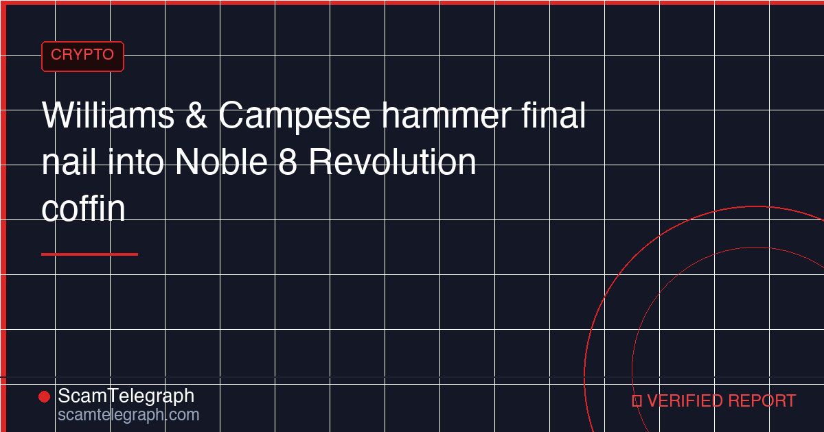 Williams & Campese hammer final nail into Noble 8 Revolution coffin