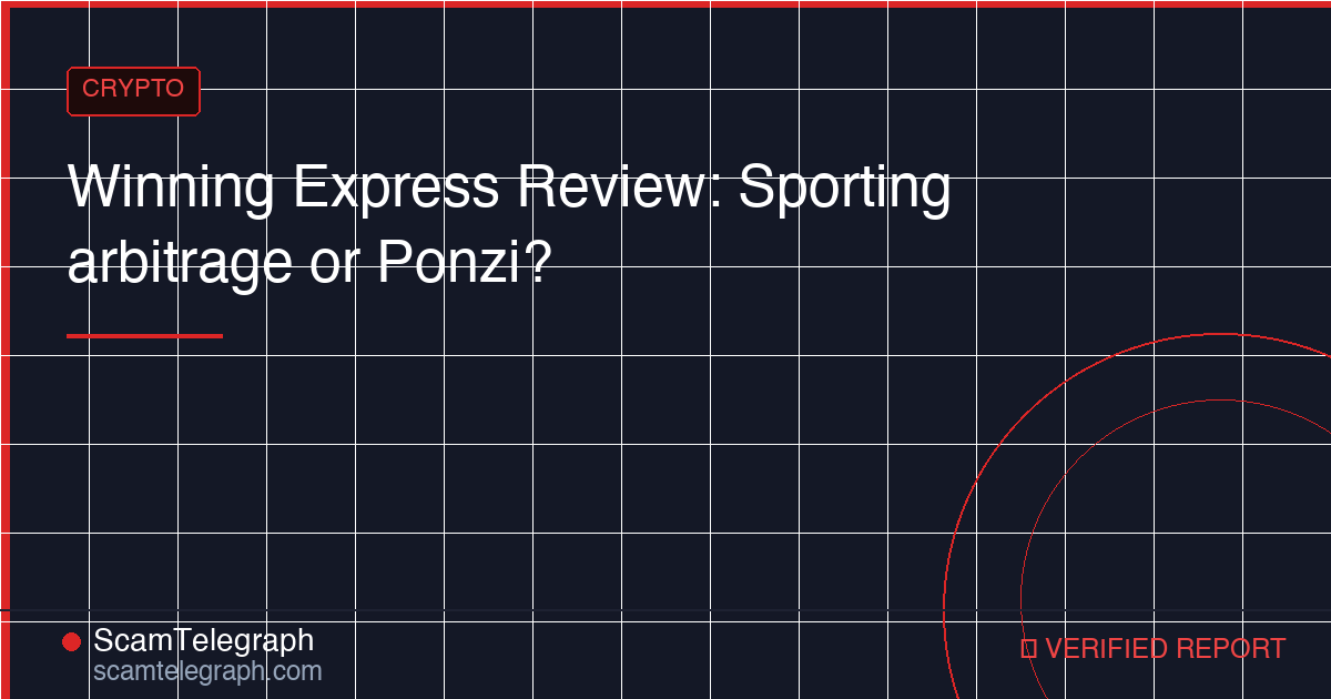 Winning Express Review: Sporting arbitrage or Ponzi?