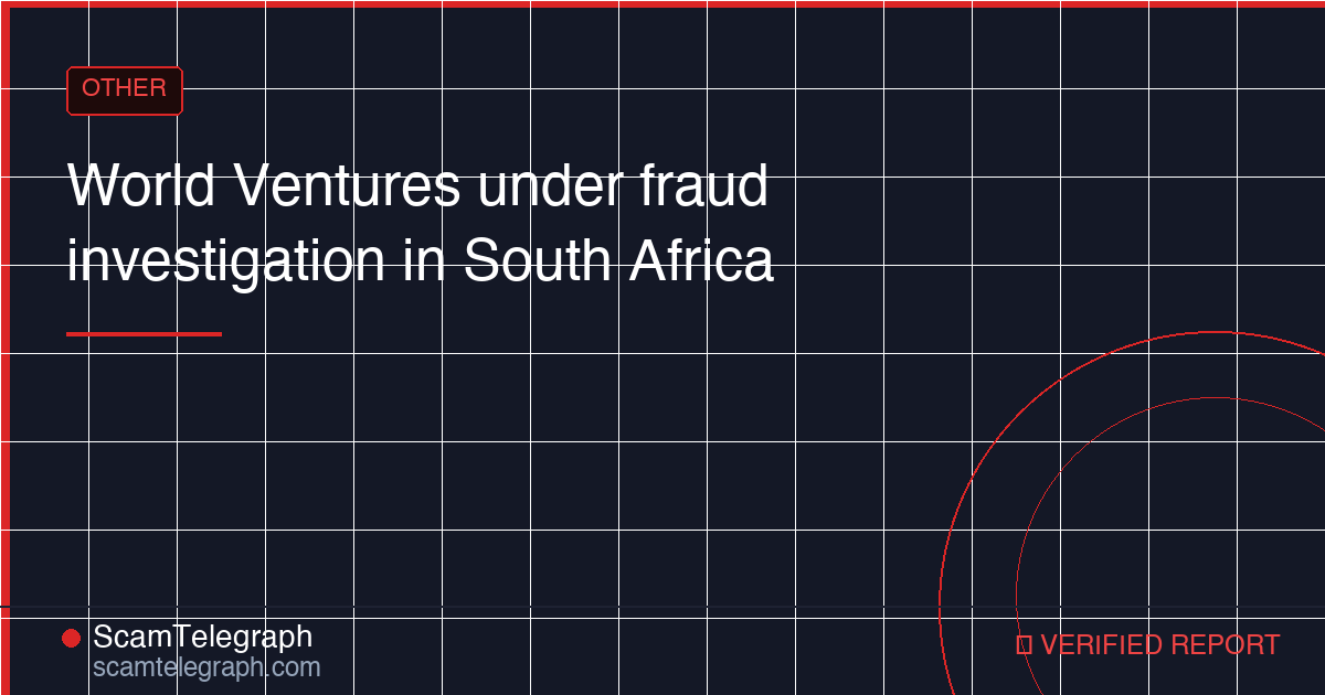 World Ventures under fraud investigation in South Africa