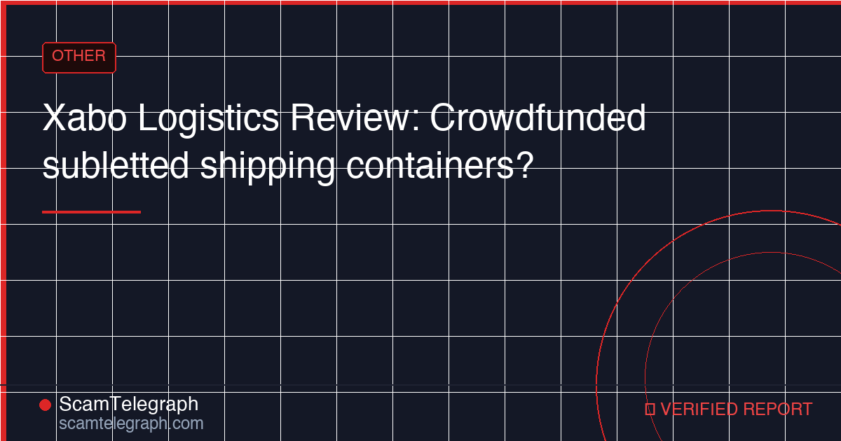 Xabo Logistics Review: Crowdfunded subletted shipping containers?