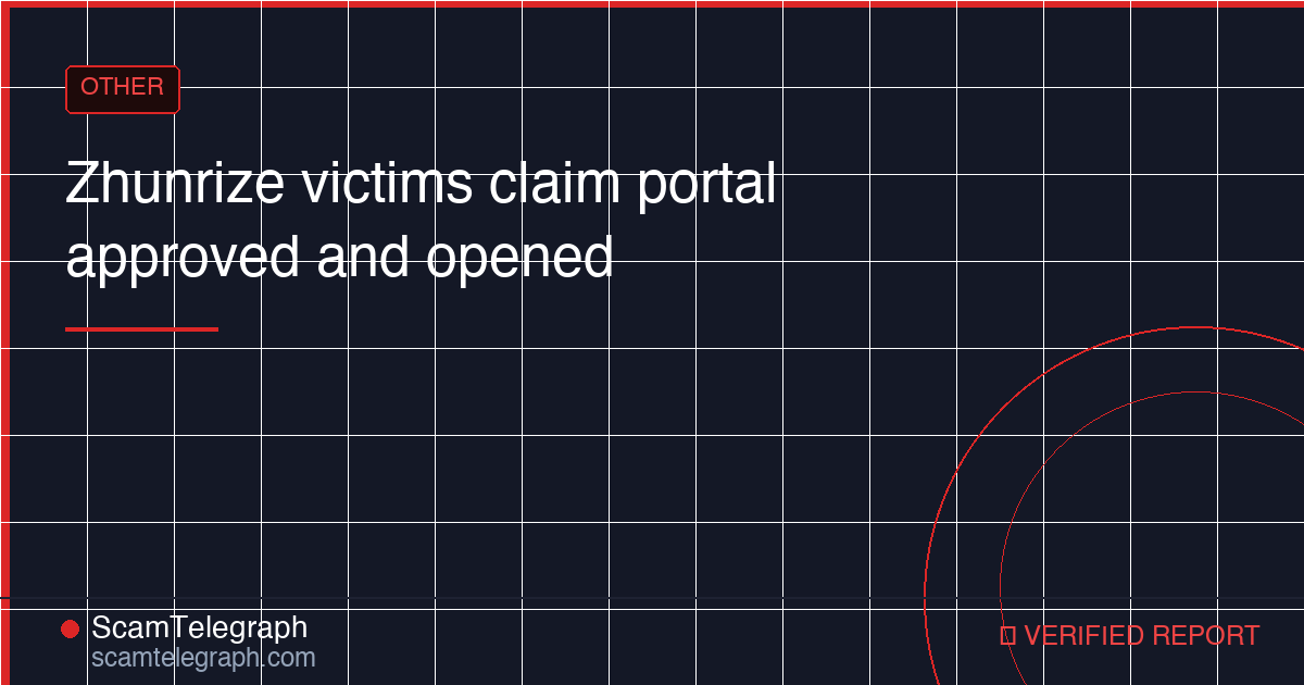 Zhunrize victims claim portal approved and opened