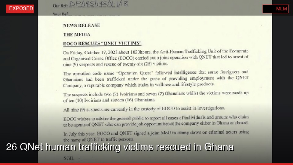 26 QNet human trafficking victims rescued in Ghana