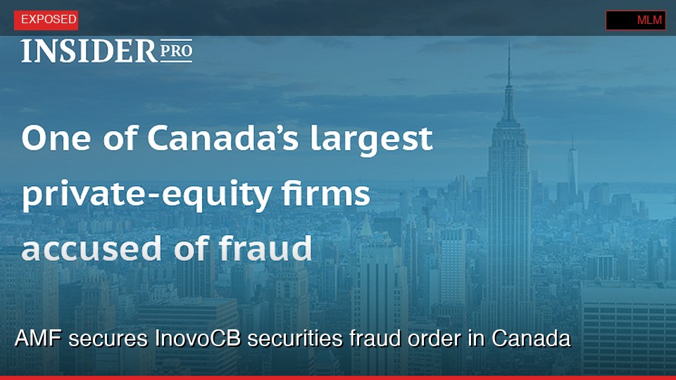 AMF secures InovoCB securities fraud order in Canada