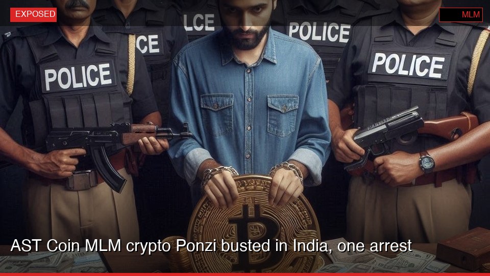 AST Coin MLM crypto Ponzi busted in India, one arrest