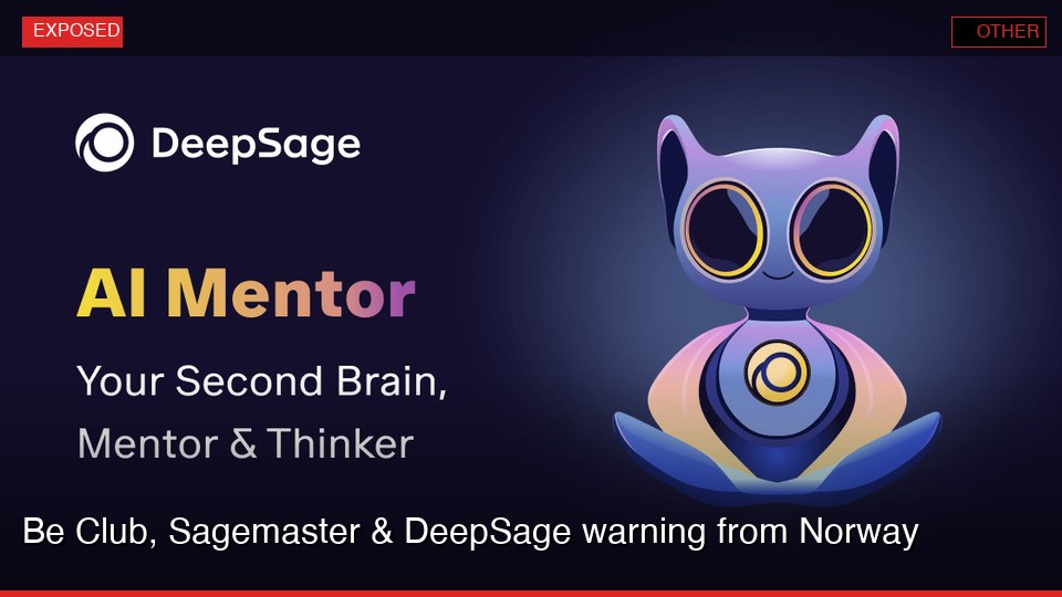Be Club, Sagemaster & DeepSage warning from Norway
