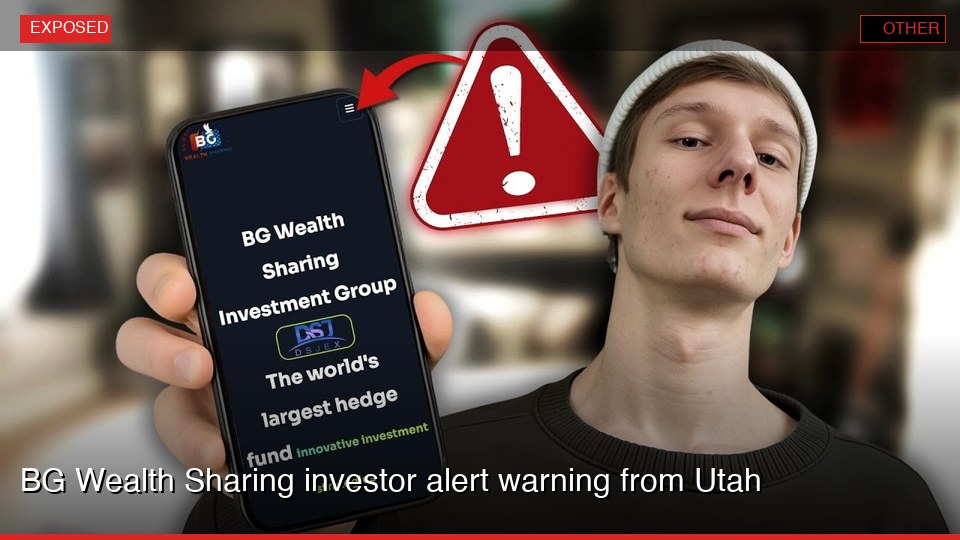 BG Wealth Sharing investor alert warning from Utah