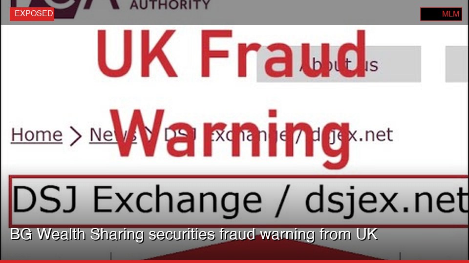 BG Wealth Sharing securities fraud warning from UK
