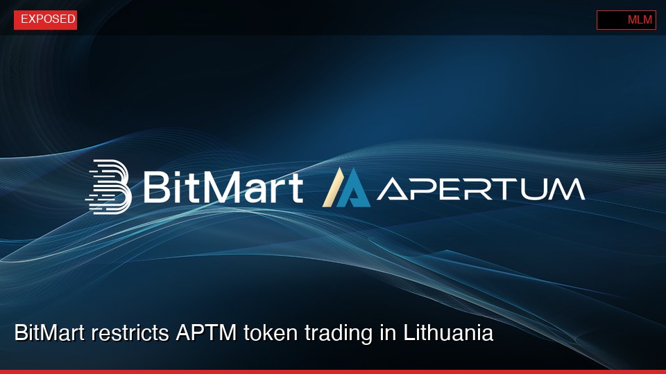 BitMart restricts APTM token trading in Lithuania