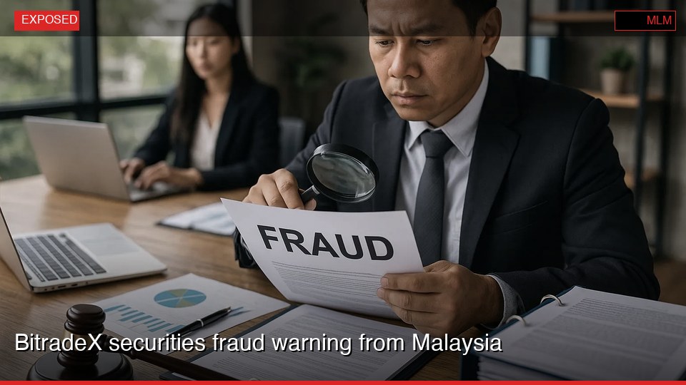 BitradeX securities fraud warning from Malaysia
