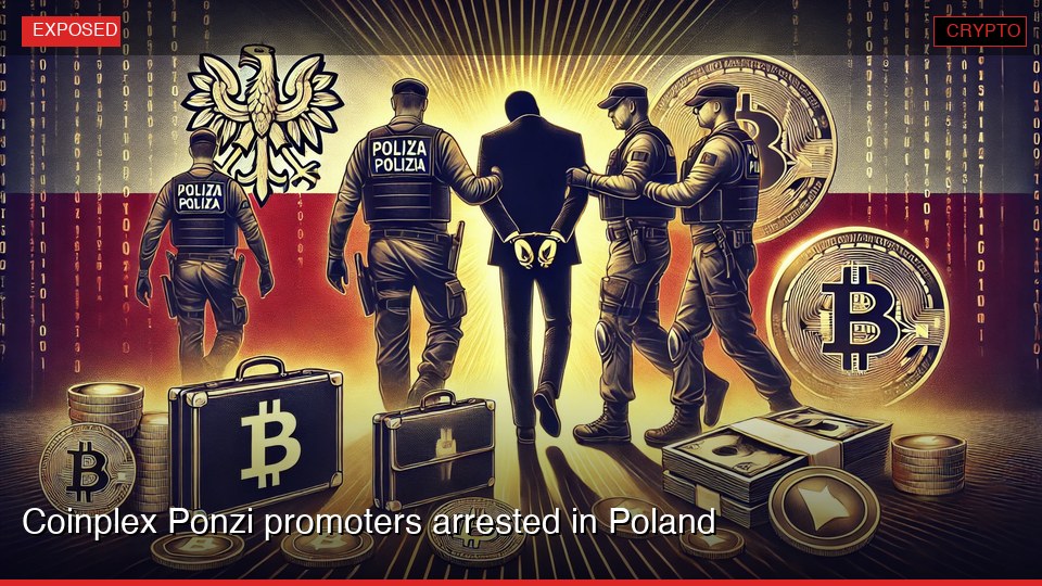 Coinplex Ponzi promoters arrested in Poland
