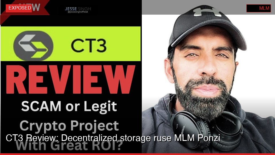 CT3 Review: Decentralized storage ruse MLM Ponzi