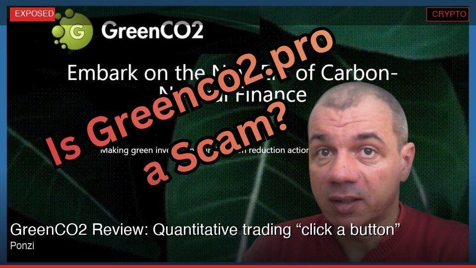 GreenCO2 Review: Quantitative trading “click a button” Ponzi