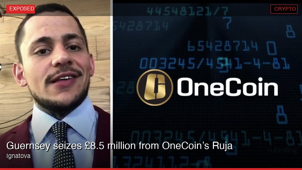 Guernsey seizes £8.5 million from OneCoin’s Ruja Ignatova