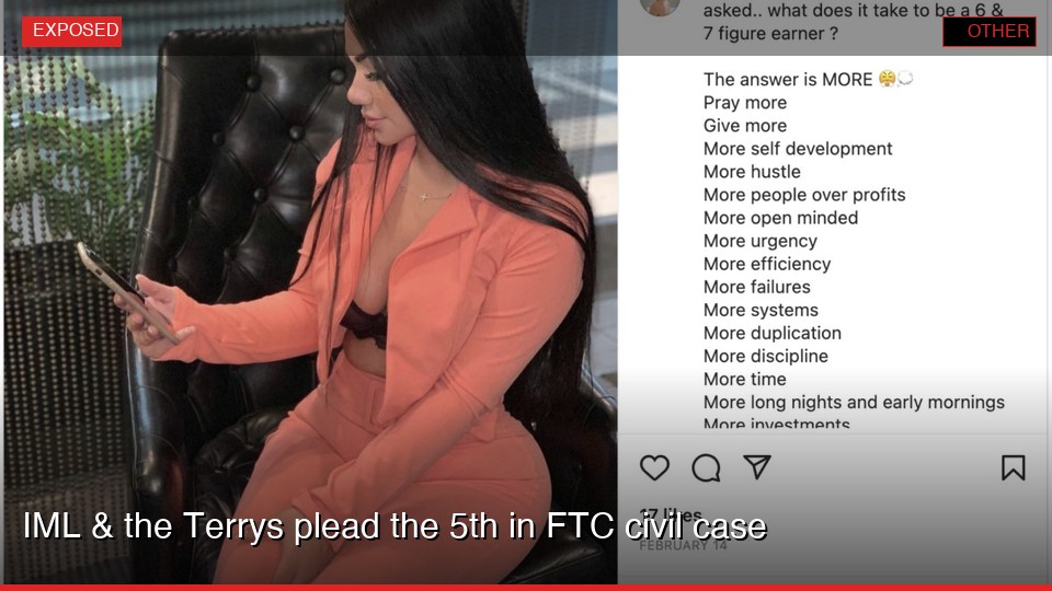 IML & the Terrys plead the 5th in FTC civil case
