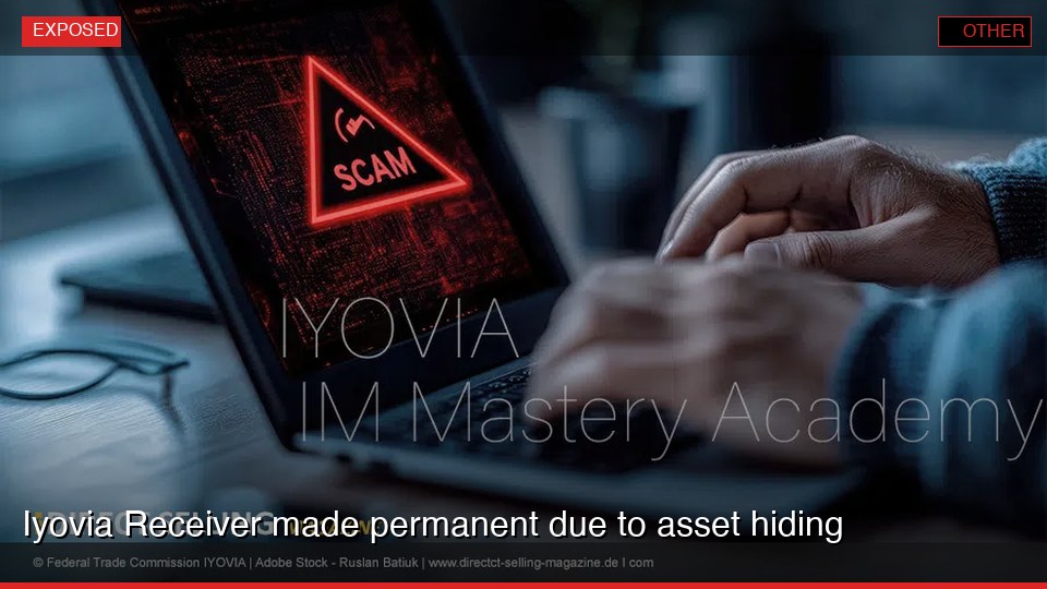 Iyovia Receiver made permanent due to asset hiding