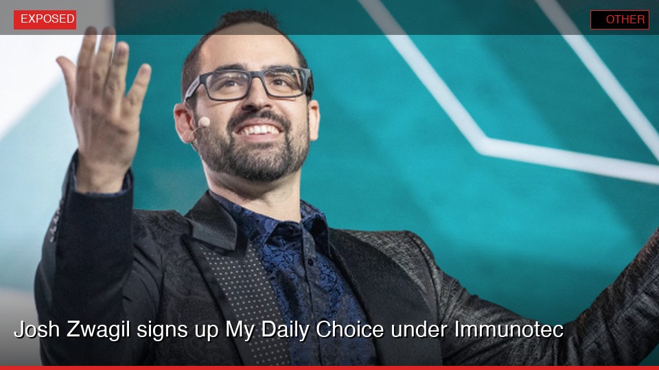 Josh Zwagil signs up My Daily Choice under Immunotec