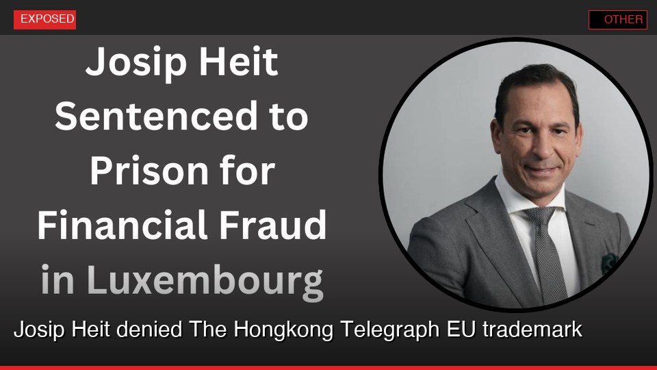 Josip Heit denied The Hongkong Telegraph EU trademark