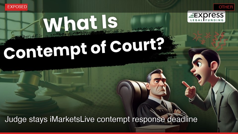 Judge stays iMarketsLive contempt response deadline