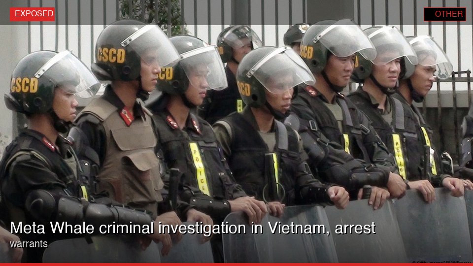 Meta Whale criminal investigation in Vietnam, arrest warrants