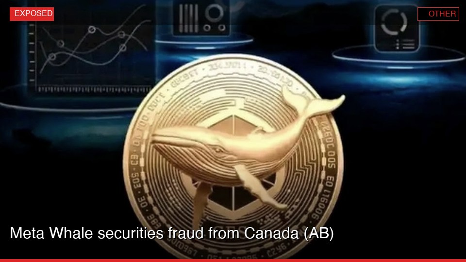 Meta Whale securities fraud from Canada (AB)