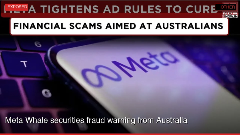 Meta Whale securities fraud warning from Australia