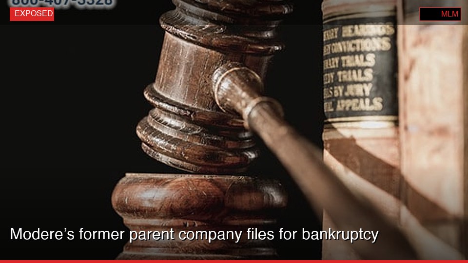 Modere’s former parent company files for bankruptcy