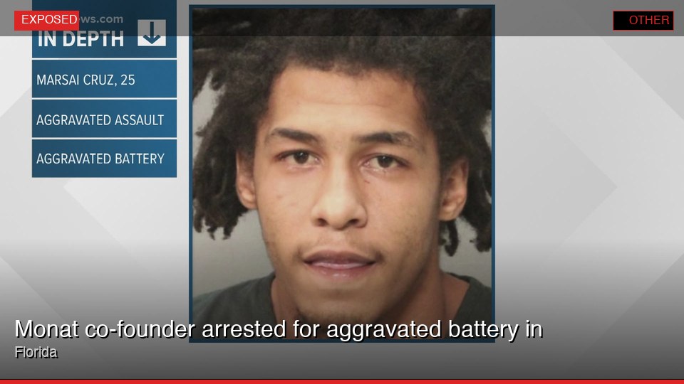 Monat co-founder arrested for aggravated battery in Florida