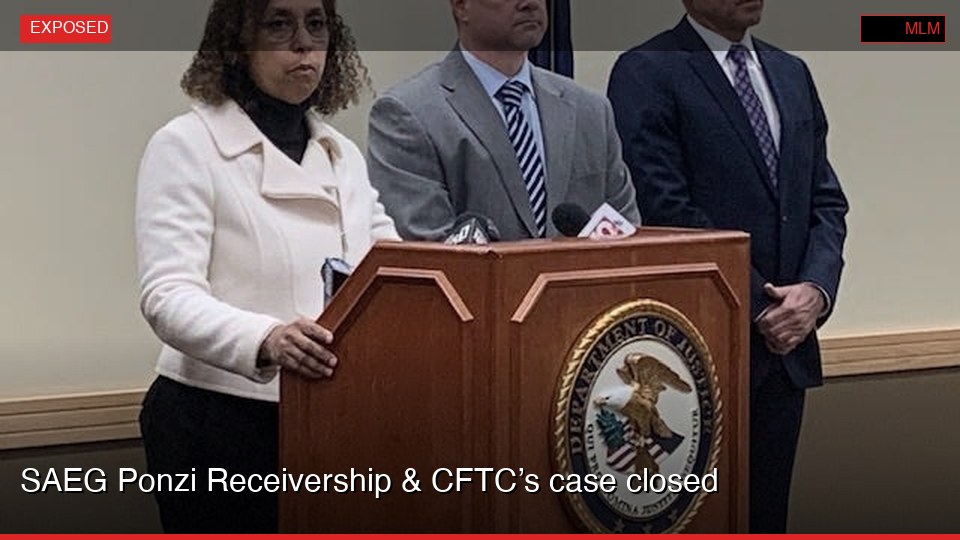 SAEG Ponzi Receivership & CFTC’s case closed
