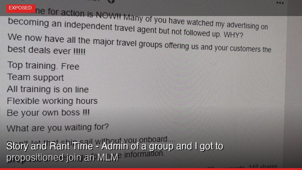 Story and Rant Time - Admin of a group and I got propositioned to join an MLM