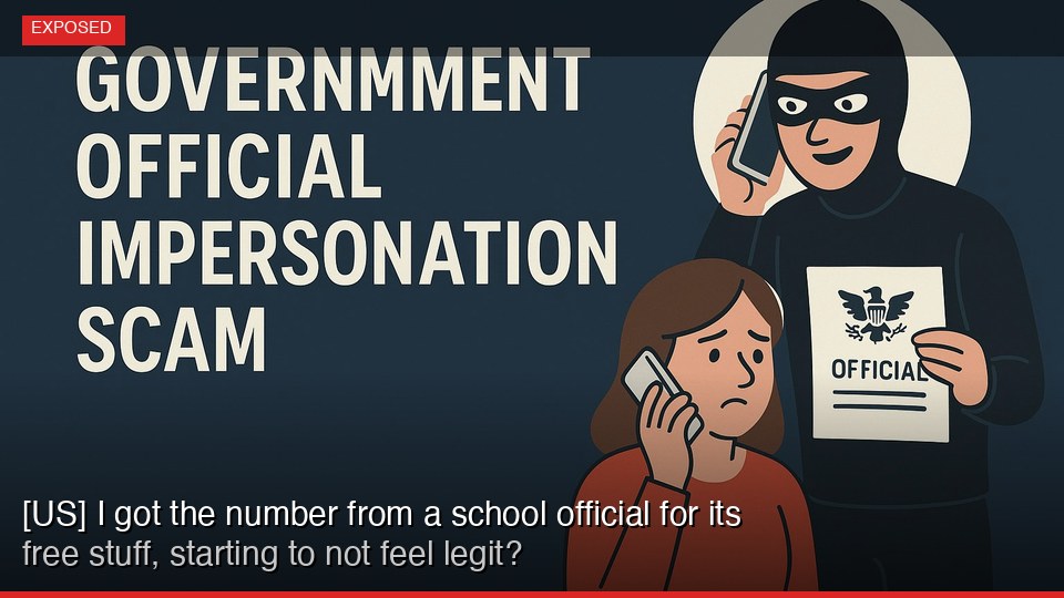 [US] I got the number from a school official for free stuff, its starting to not feel legit?