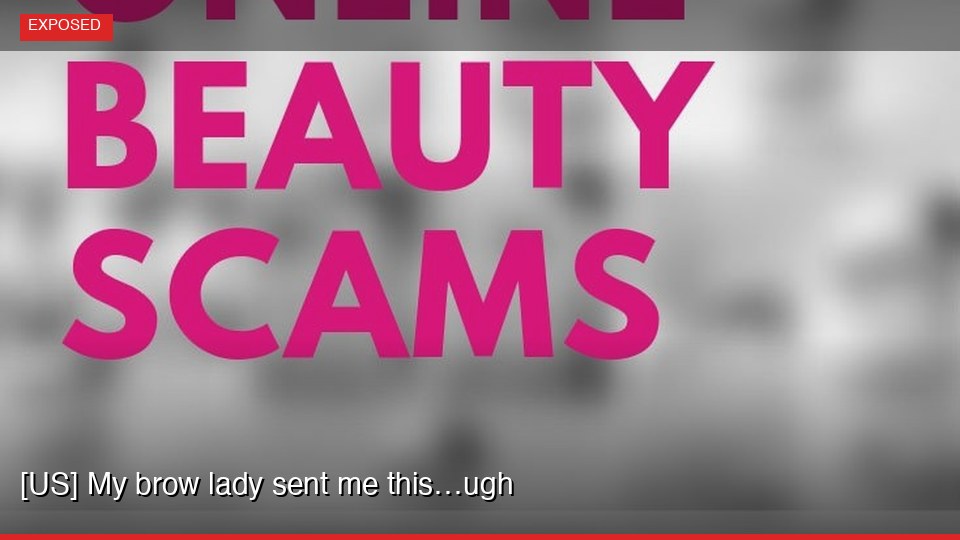 [US] My brow lady sent me this…ugh