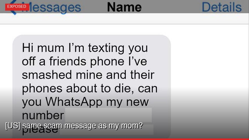 [US] same scam message as my mom?